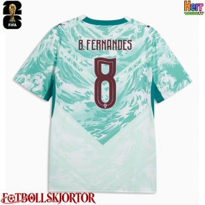 Portugal Bruno Fernandes #8 Bortatröja VM 2026 Kortärmad